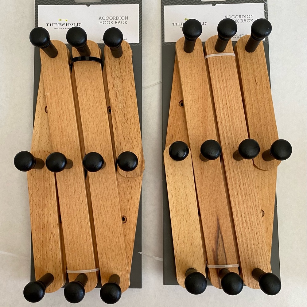 Threshold Accordion Hook Rail Adjustable 2 New in Box -Target